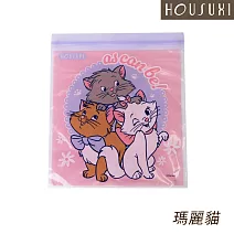 【HOUSUXI 舒希】迪士尼系列-雙夾鏈保鮮袋M-A3(五款任選) 瑪麗貓