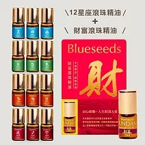 【Blueseeds 芙彤園】視障調香 12 星座能量 x 財富好運精油組