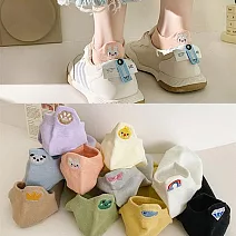 【Missking 1983】後跟提耳刺繡女船襪  (B款5雙組)