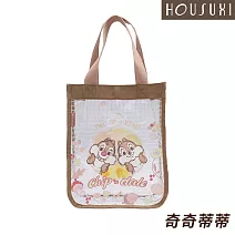 【HOUSUXI舒希】迪士尼系列-A4直式防潑水透明手提袋-A3(5款任選) 奇奇蒂蒂
