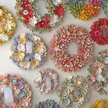 【日本Green House】浪漫精美裝飾花圈(M) ‧ 玫瑰花語