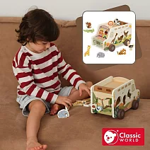 【德國 classic world 客來喜經典木玩】草原冒險卡車《20257》