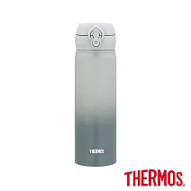 【THERMOS膳魔師】不鏽鋼超輕量彈蓋真空保溫瓶500ml (JNL-502-GGY) 漸層灰