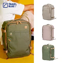 【Travel Blue 藍旅】Venture 冒險款Lite 旅行背包 3色 (輕旅行 旅行後背包 登機後背包)TB3087 卡其色