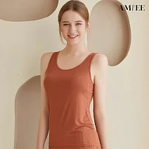 【AMIEE】純色BraTOP背心女上衣(KDTY-2011) M 焦糖