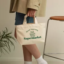 【韓國momur】Supermarket 萬用手提購物便當袋 ‧ 綠