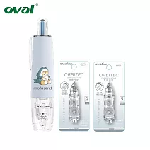 (1正2內)歐文OVAL 限量 mofusand 修正帶 5mmX6M  鯊魚貓