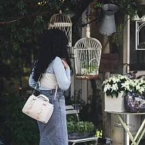 【一帆布包】帆布可調把手迷你波士頓包- 胚布