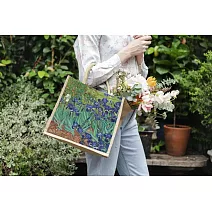 翡冷翠文創藝術棉麻手提袋｜梵谷《鳶尾花》