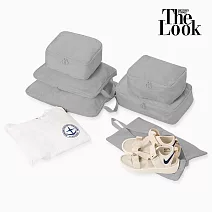 【The Look】多功能壓縮收納袋6件組 灰色