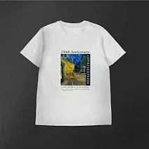 翡冷翠文創藝術T恤｜梵谷《夜晚露天咖啡座》 M 白(S-XL)