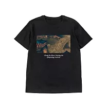 翡冷翠文創藝術T恤｜《清明上河圖-日夜》(S-XL) XL 黑色