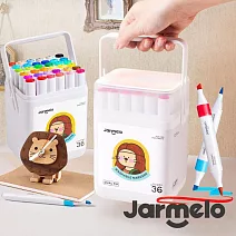 【JarMelo 原創美玩】雙頭可水洗馬克筆 (36色) JA96857