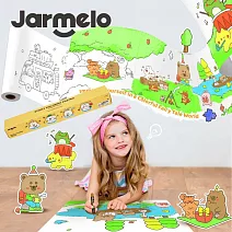 【JarMelo 原創美玩】可黏貼著色紙捲- 森林派對 JA96727