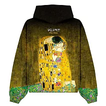 翡冷翠文創藝術名畫滿版拉鍊連帽外套｜克林姆《吻》(S-XL) XL 原圖