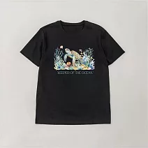 翡冷翠文創海洋世界 T恤｜《海洋守護者 海龜》(S-XL) L 黑