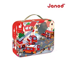 【法國Janod】厚片拼圖-救火時間 24pcs