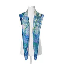 翡冷翠文創藝術絲巾｜莫內《睡蓮和柳樹》