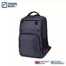 【Travel Blue 藍旅】魅力款 商務背包-黑 後背包/筆電包/防水電腦包/雙肩包/商務背包 TB3021 灰色