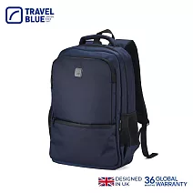 【Travel Blue 藍旅】菁英款 簡約後背包-黑 筆電包/防水電腦包/雙肩包/大容量背包 TB3061 海軍藍