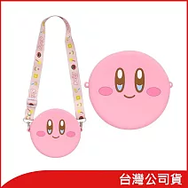 任天堂授權周邊 SUNART 星之卡比大臉矽膠斜背包(星之卡比系列)