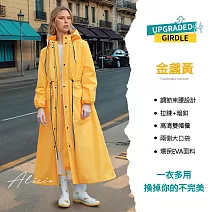 【KISSDIAMOND】特效防水雙門襟衝鋒雨衣(KDUC-8984) L 金盞黃