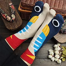 【AnZa】日式和風純棉魚型二趾襪(5款) A魚