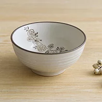 【日本野田】美濃燒｜花繫 陶瓷飯碗14cm