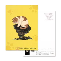 故宮貍奴明信片(海棠貍奴)【受託代銷】