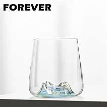 【日本FOREVER】日式酒杯/玻璃杯/秋名山杯/觀山玻璃杯/威士忌杯-4入組-410ML -彩色