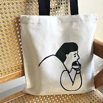 【素包包】肩背包 簡約日系慵懶風文藝青年個性讀書袋(75025) _吃漢堡