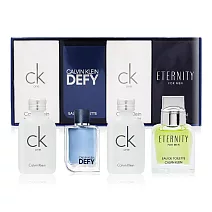 Calvin Klein CK 男性小香禮盒[CK one 10mlX2+永恆10ml+無畏之心5ml]EDT-香水航空版