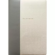 【日本EL COMMUN】2026 橫式週記事手帳B6 ‧ 簡約拼接/銀色