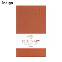 Indigo 2026 Offcial Slim Monthly Diary 月日記 carrot