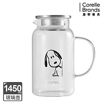 康寧PYREX SNOOPY史努比黑白復刻-歪頭款