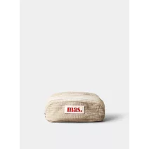 Masmarulez 鉛筆化妝收納包-純色款 米白色