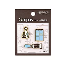 KOKUYO Eric聯名金屬徽章- 棕(顏料款)