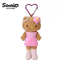 【日本正版授權】凱蒂貓 長腿系列 玩偶吊飾 豹紋 Hello Kitty - B款