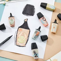 【STABILO】swing cool 樂酷螢光筆 低飽和色系18色展示組