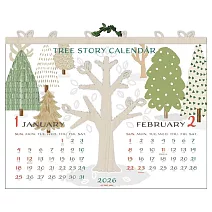 【日本A.P.J】2026 樹木故事雙月月曆