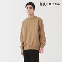 【MUJI 無印良品】男裏毛圓領衫 XL 摩卡棕