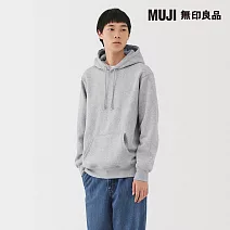 【MUJI 無印良品】男裏毛連帽上衣 XL 灰色