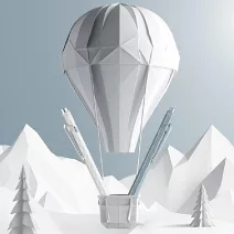 【CDA 瑞士卡達】849 ALPINE FROST 霜白原子筆 (2025聖誕特別版) 霜白