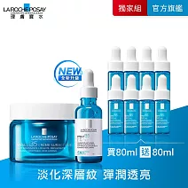 【理膚寶水】極效B5彈潤超修復精華+極效B5彈潤超修復乳霜 買80ml送80ml 獨家特談組(彈潤撫紋/彈潤緊緻)