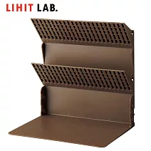 LIHIT LAB A-3577 雙層書架 咖啡色
