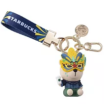 [星巴克]威尼斯面具小熊鑰匙圈