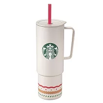 [星巴克]糖果裝飾不鏽鋼把手TOGO冷水杯