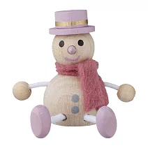 【日本Mark’s】Hracky迷你聖誕木偶擺飾 ‧ 粉灰色系雪人