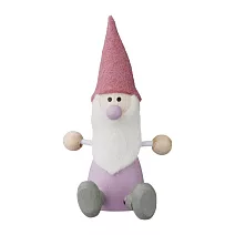 【日本Mark’s】Hracky迷你聖誕木偶擺飾 ‧ 粉灰色系小矮人