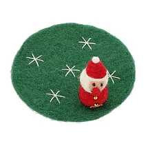 【日本Mark’s】Felt & Knit手工毛氈聖誕裝飾杯墊 ‧ 聖誕老人